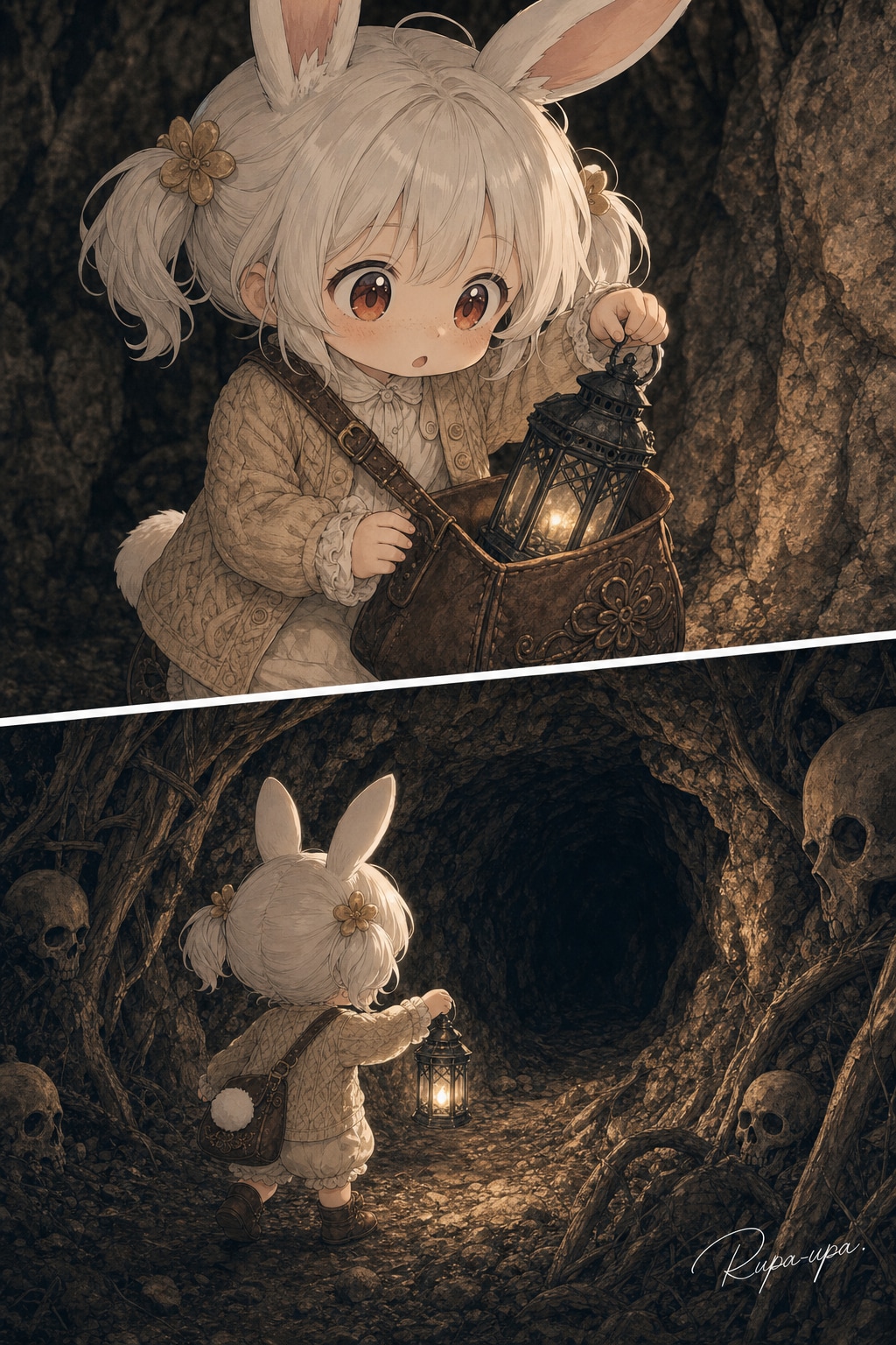 🐰うさぴょんの冒険【第4話】～謎の洞窟～