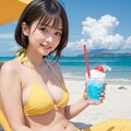 ビーチでアイス 12枚目