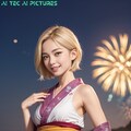 着物で花火 AI Pictures 116 4枚目