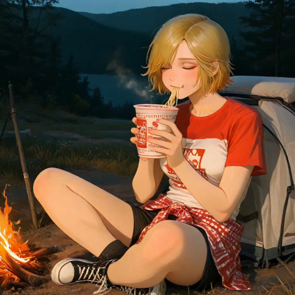 ソロキャンするカート・コバーン好きの女②