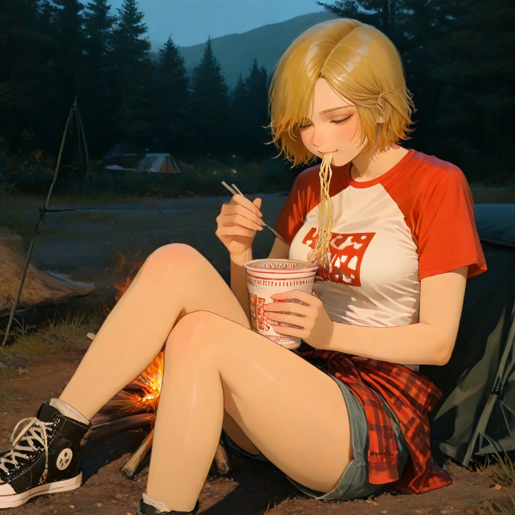 ソロキャンするカート・コバーン好きの女②