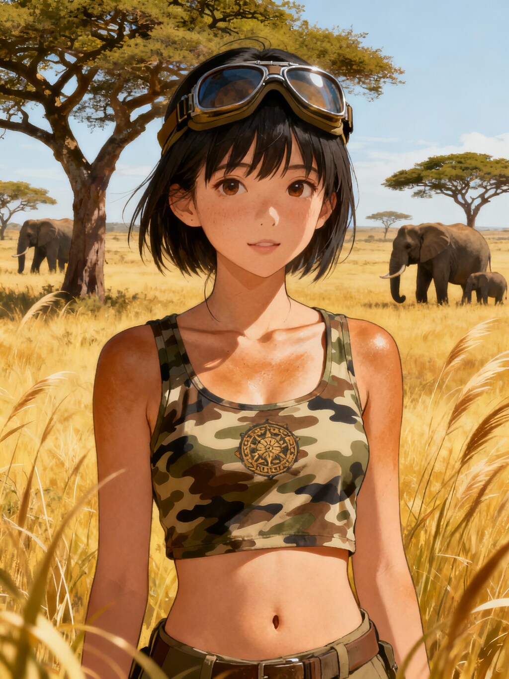 サファリの女の子