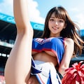 露出チアガール02 3枚目