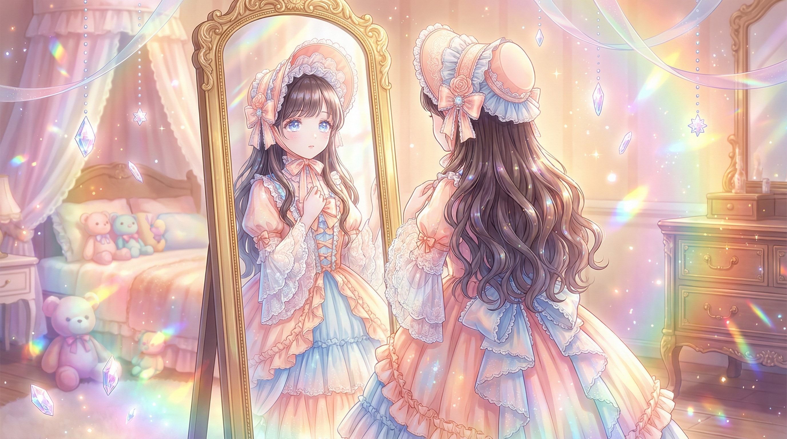 鏡中の薔薇乙女 | の人気AIイラスト・グラビア