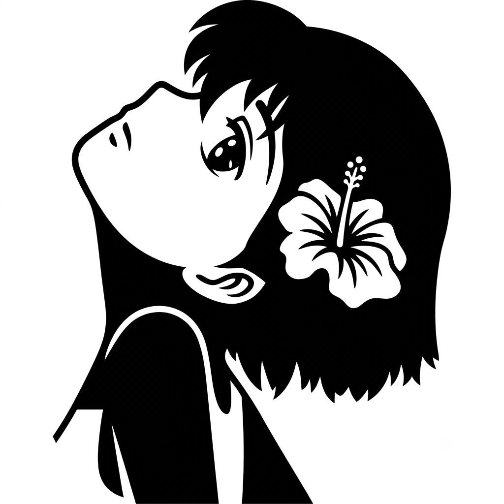 ただ俺のプロフィール画像をシルエットにしただけの俺のロゴ