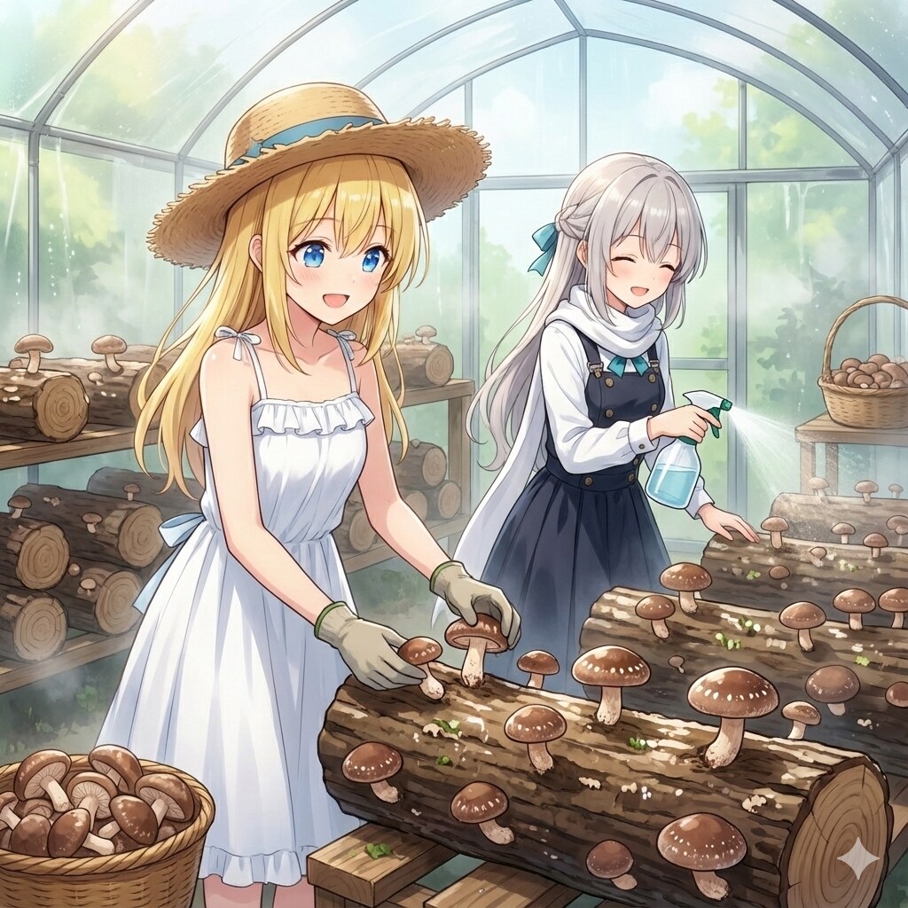 しいたけ栽培　No.201　2025年12月16日(火) | の人気AIイラスト・グラビア