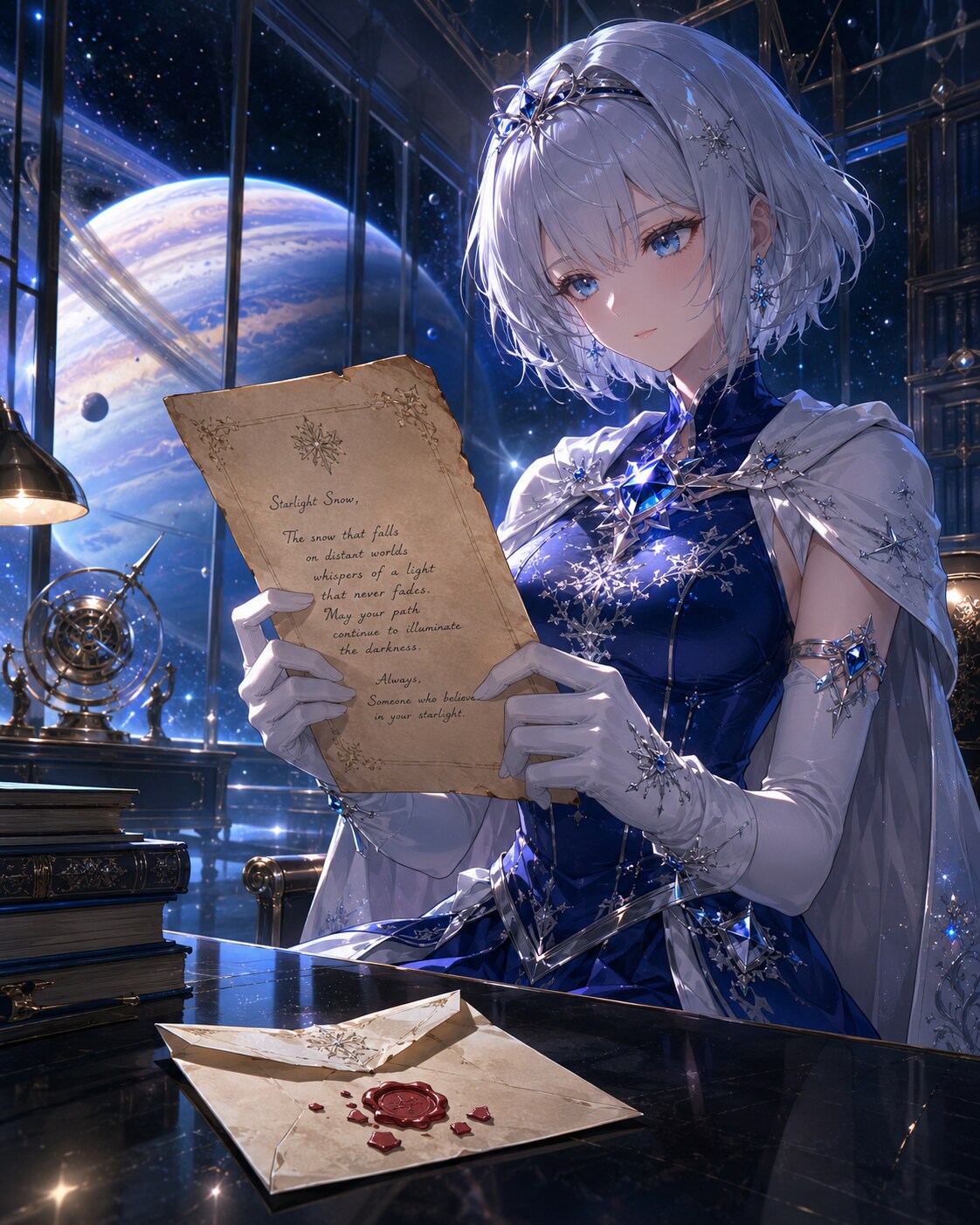 真夜中に開く手紙