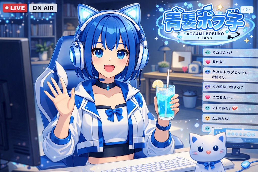 青髪ボブ子ちゃんVTuber化
