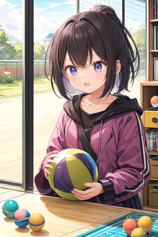 ○ートボールを作る女の子[ドートボール] | の人気AIイラスト・グラビア