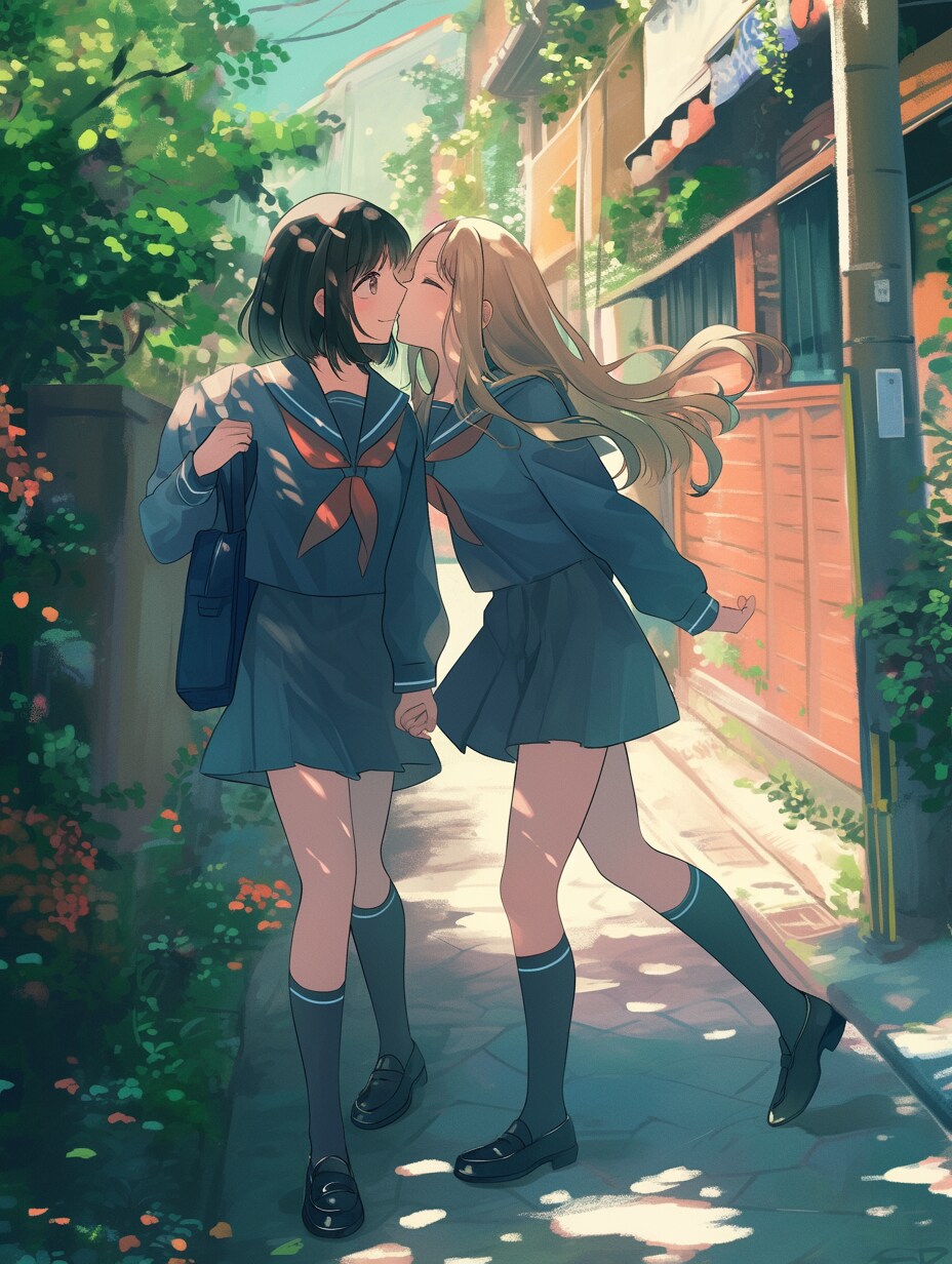 キスしたい二人のJK216