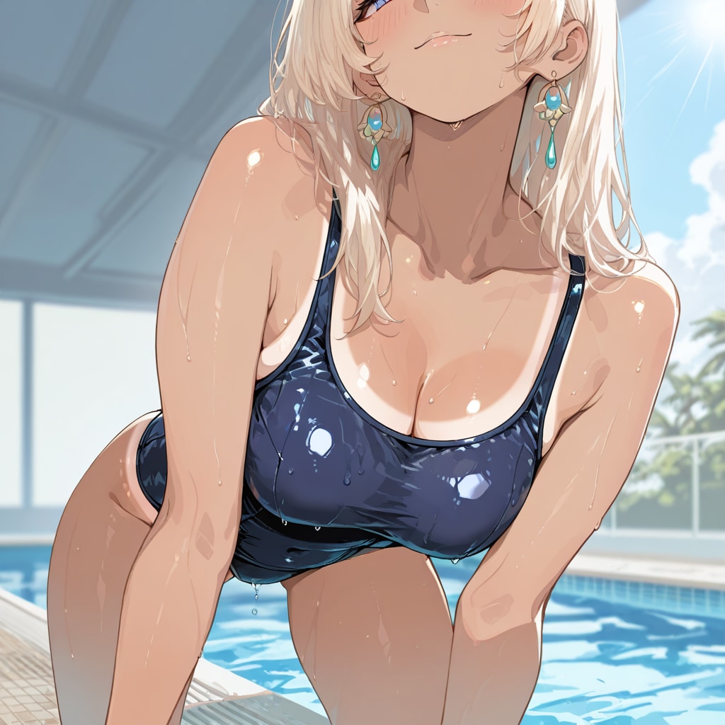 金髪巨乳JK