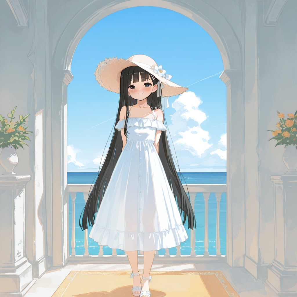 海が見える場所 | の人気AIイラスト・グラビア