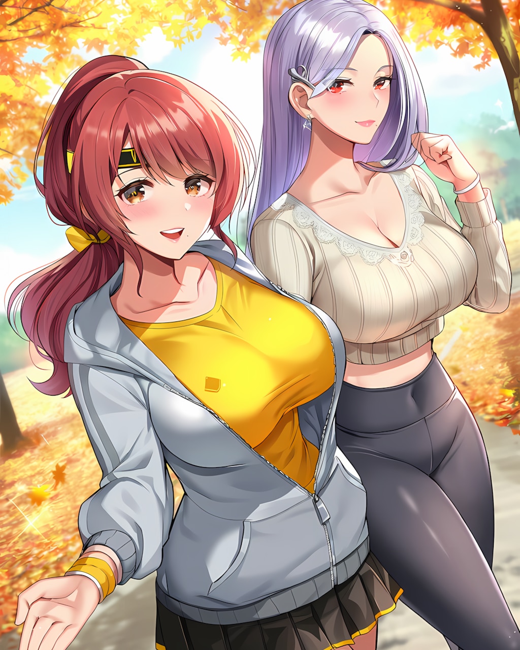 朝ウォークトレーニング💕ノノカ&ミレナ