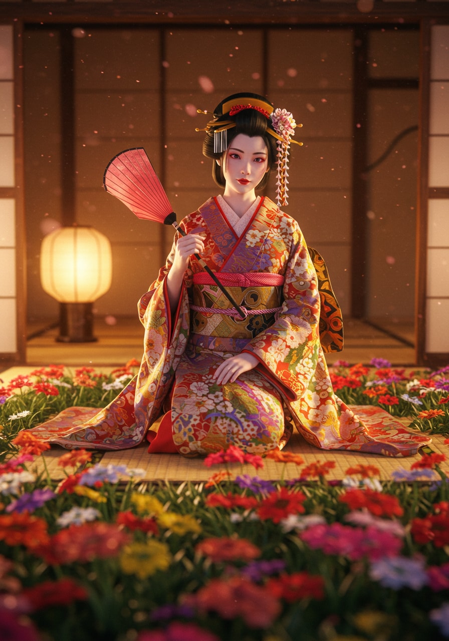 花魁 | の人気AIイラスト・グラビア