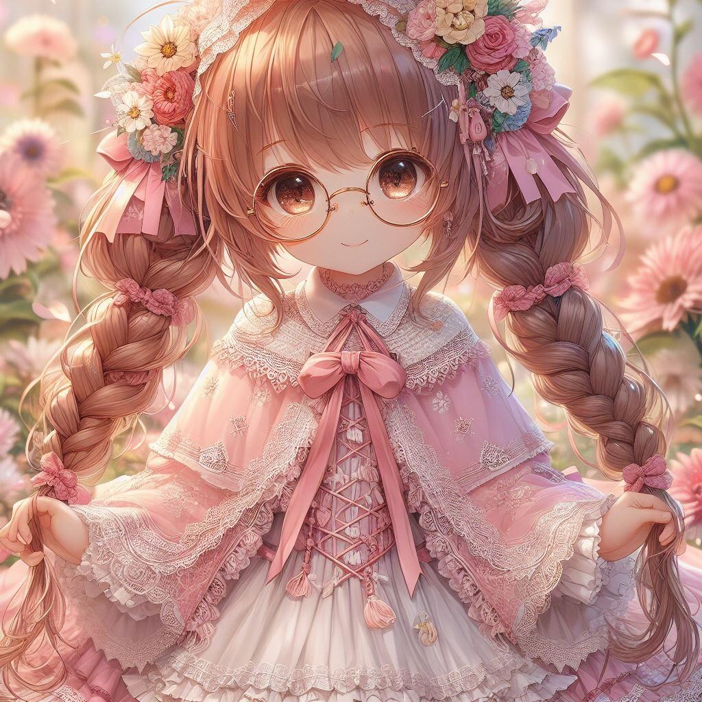 お花畑の三つ編み姫