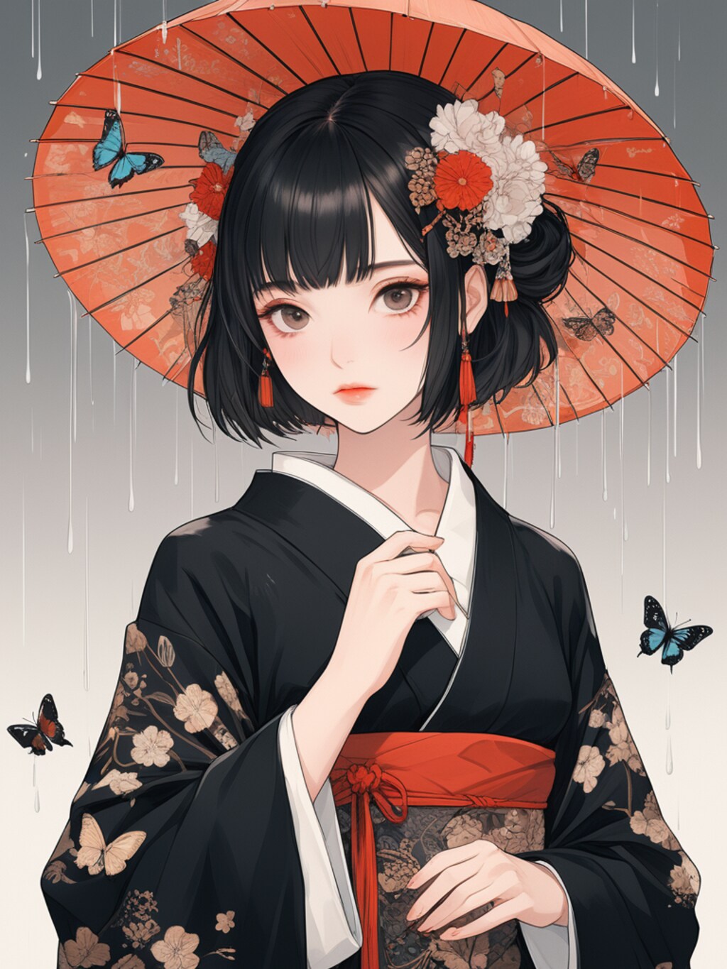 懐古趣味和装女子