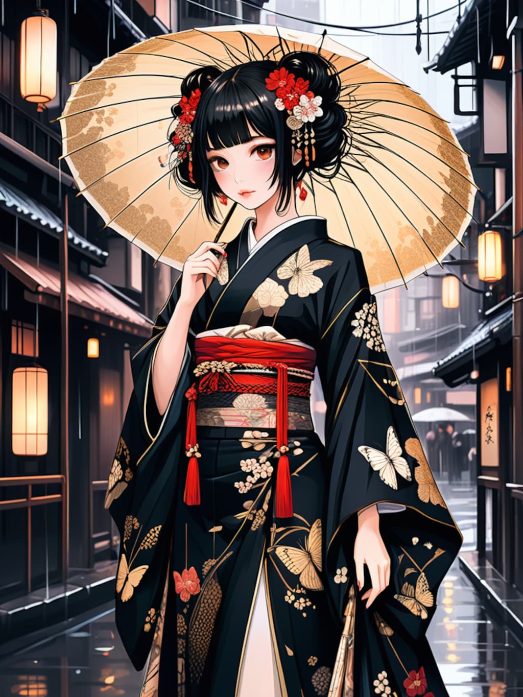 懐古趣味和装女子