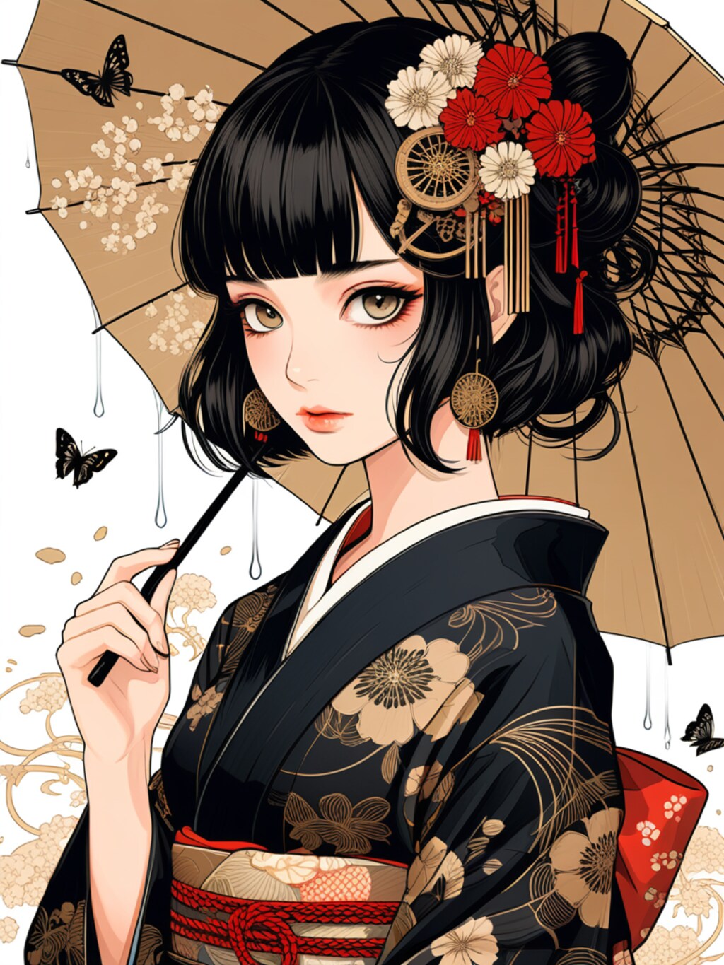 懐古趣味和装女子