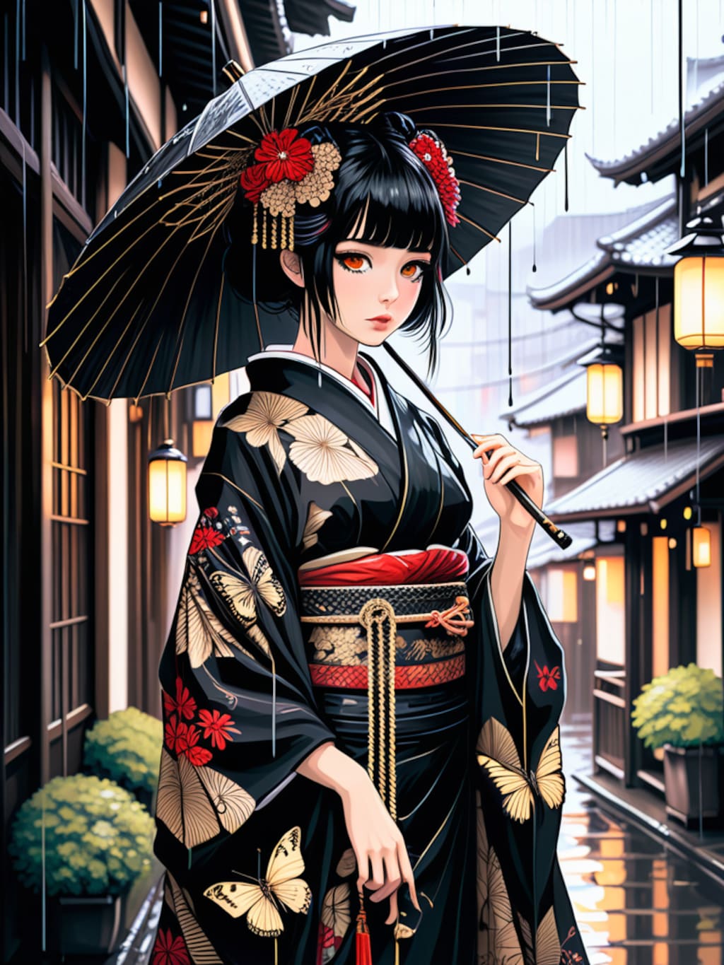 懐古趣味和装女子