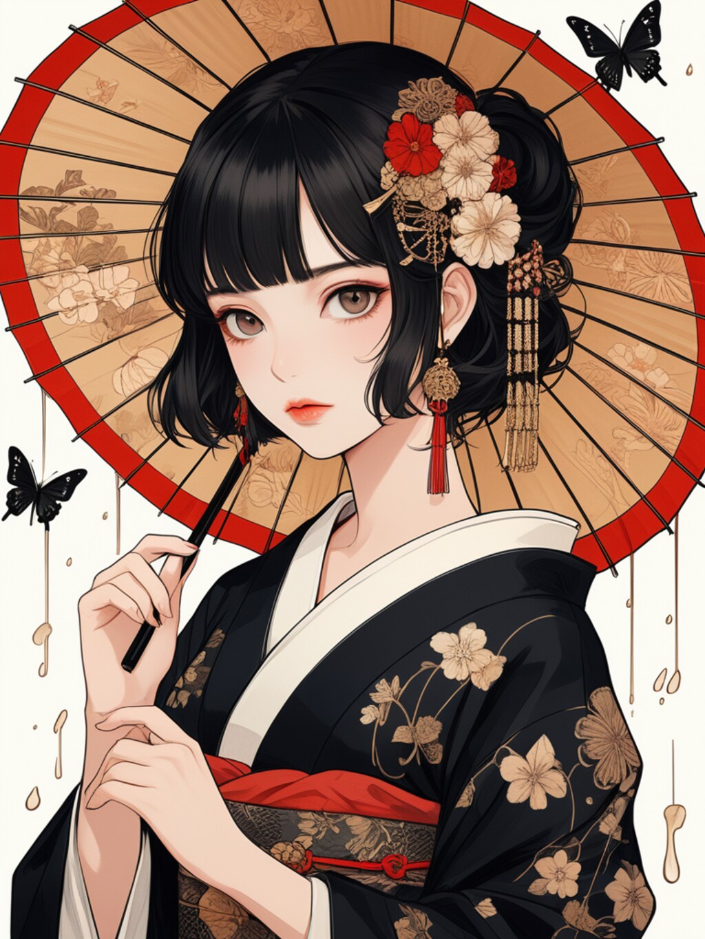 懐古趣味和装女子