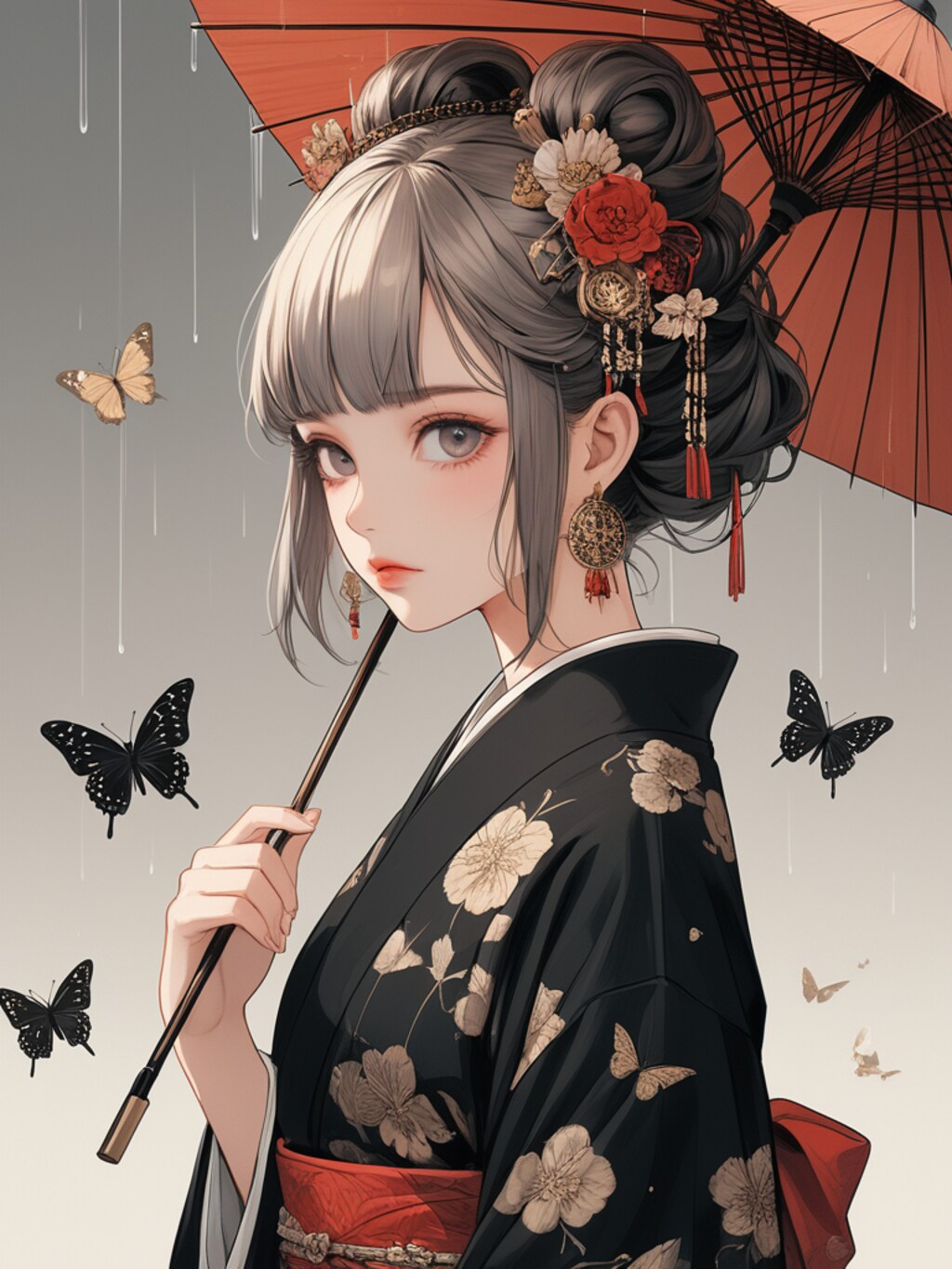 懐古趣味和装女子