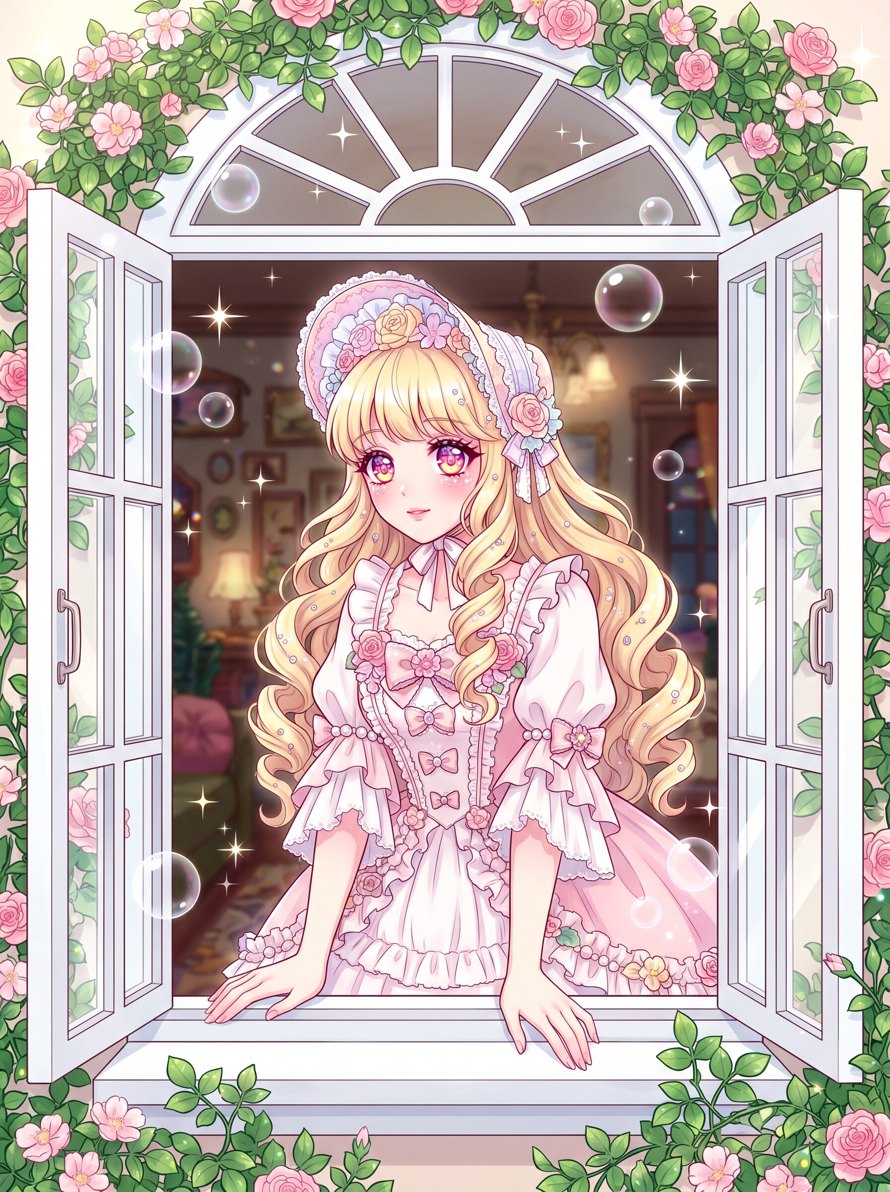薔薇窓辺の夢幻