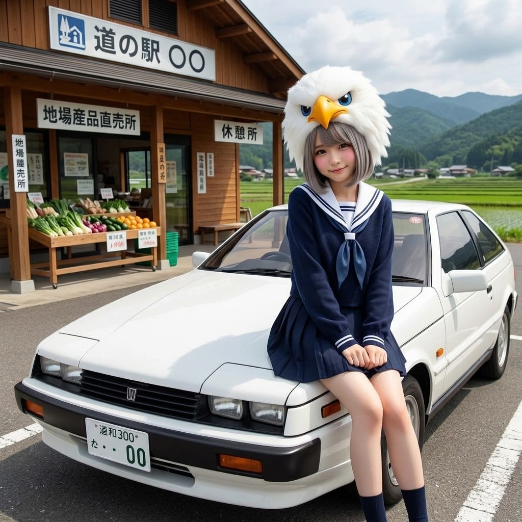 イグっちゃんと白い車たち