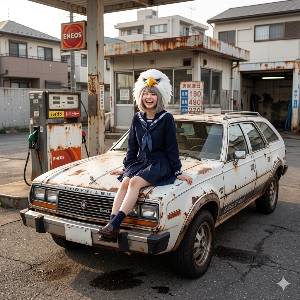 イグっちゃんと白い車たち