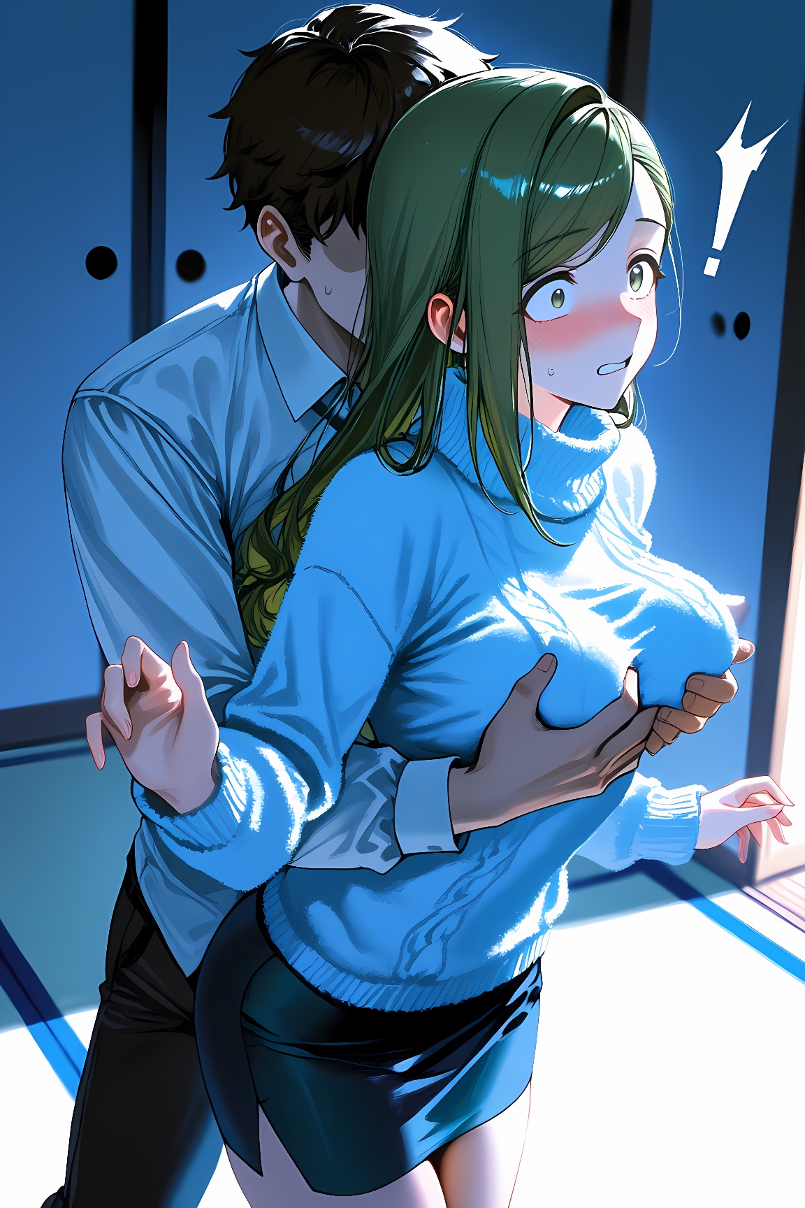 はづき「ﾋｯ!!」男「にちかちゃんのお姉ちゃん？今日いないと思ったのに帰ってきたんだ」(ﾓﾐﾓﾐ)