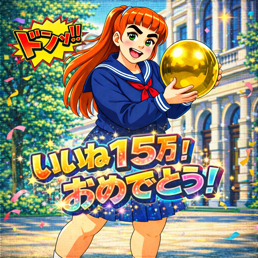 いいね15万！おめでとうございます！