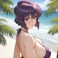 草薙素子 ビーチナンパ#01 3枚目
