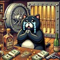 ドット絵ファンタジー、懇願する黒猫銀行強盗🥺ぴえん 2枚目