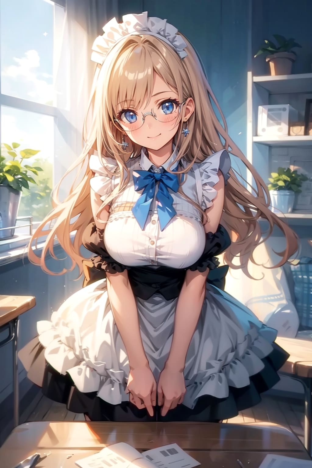 メガネ美少女メイド