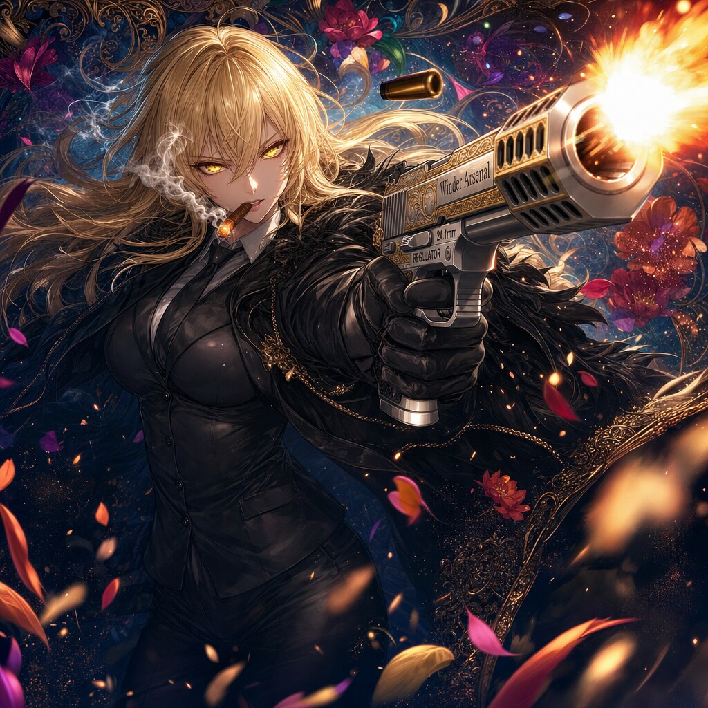 [曲付き]花と銃とエリザベス | の人気AIイラスト・グラビア