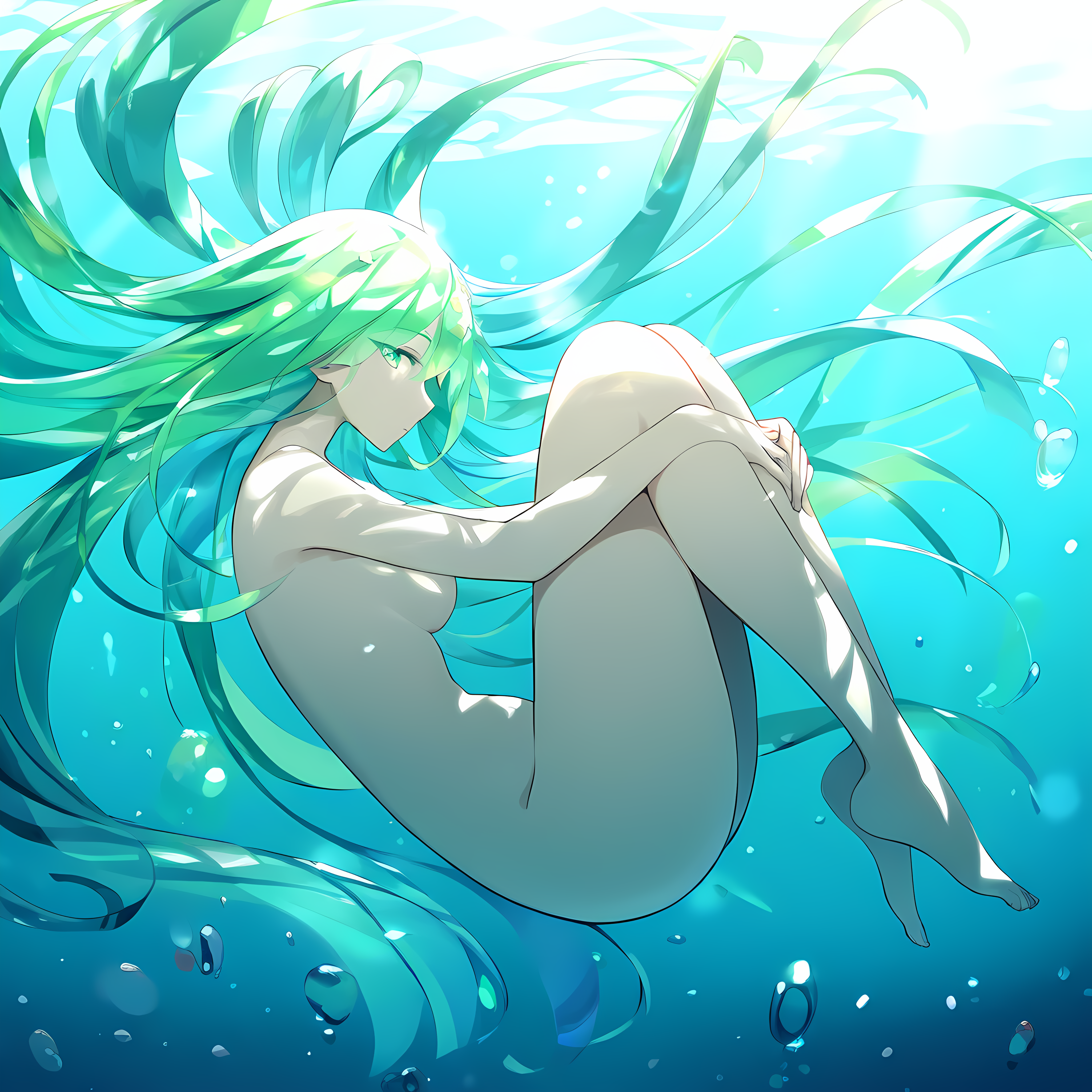 in water