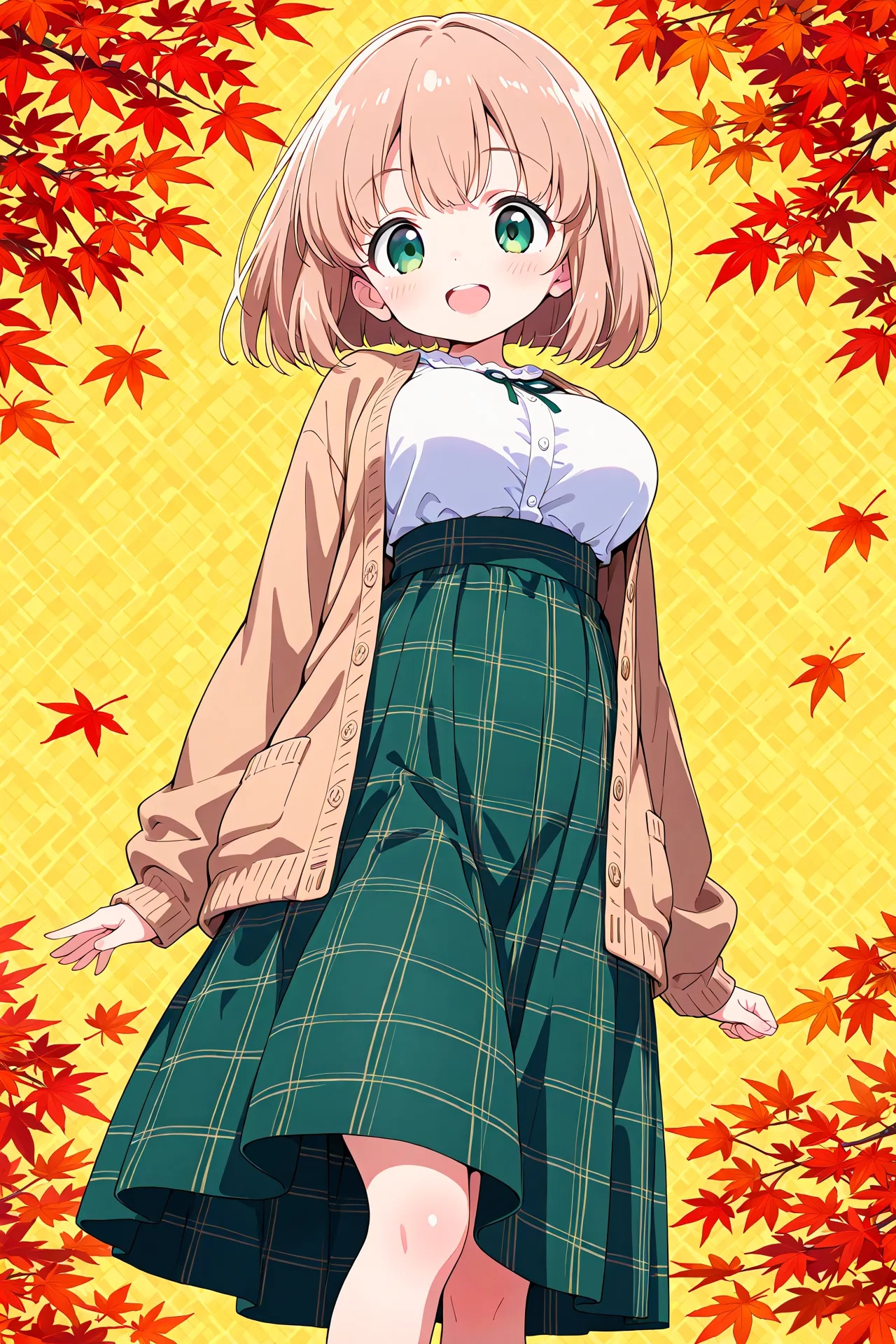 こはるちゃんの秋コーデ | の人気AIイラスト・グラビア