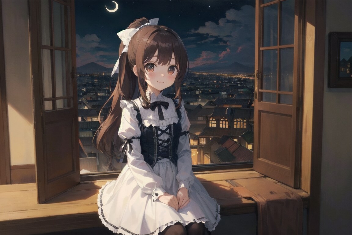 cute eye、愛華「窓際に座ってゴスロリ」