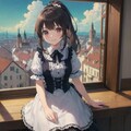 cute eye、愛華「窓際に座ってゴスロリ」 3枚目
