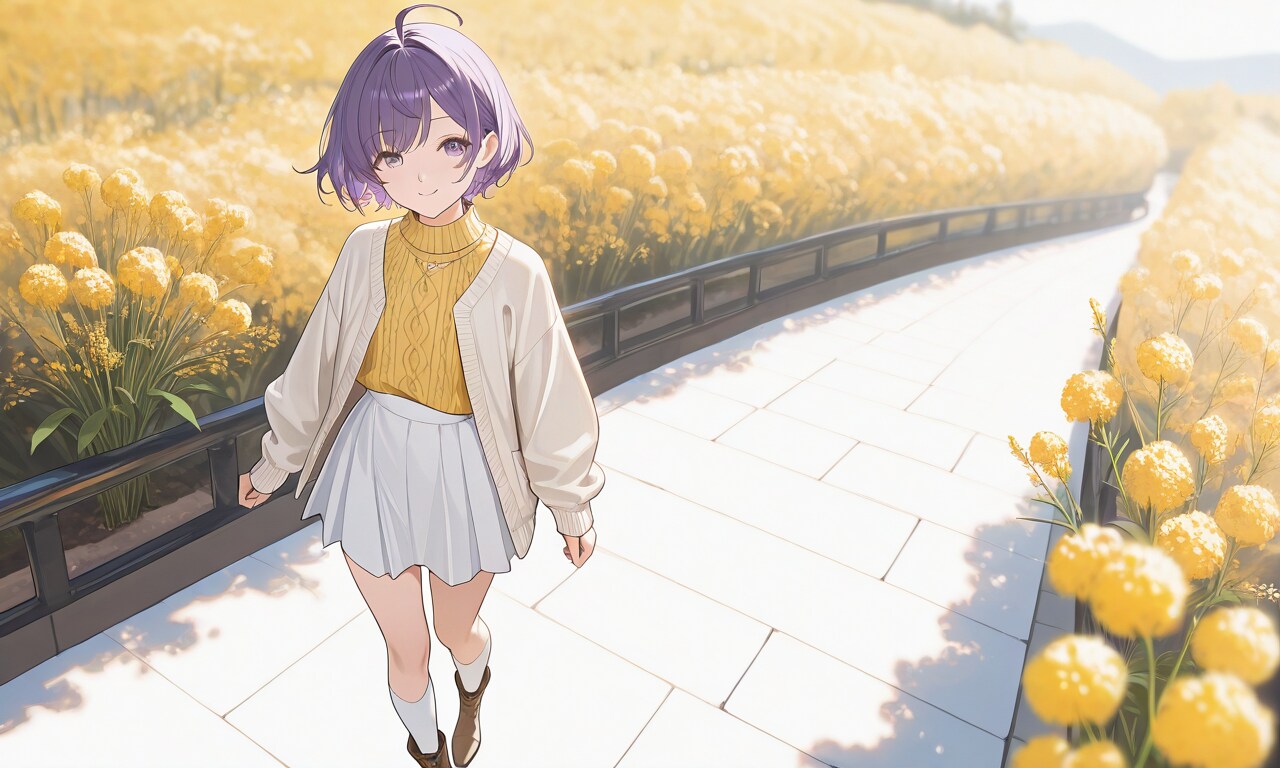 花畑デート | の人気AIイラスト・グラビア