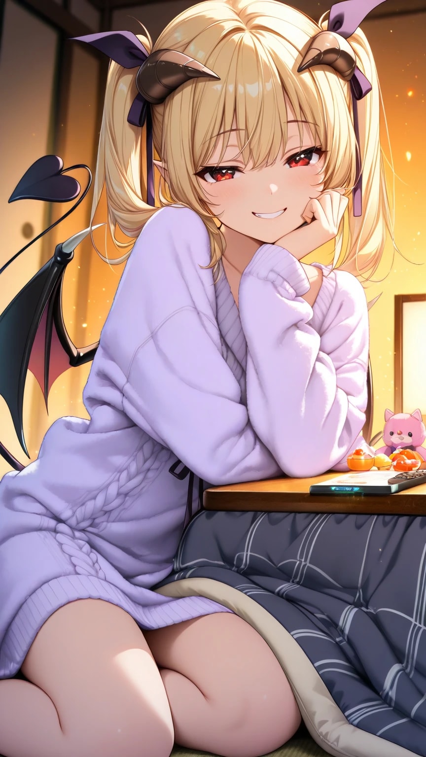 もう、こたつから出なくていいよ？♡ | の人気AIイラスト・グラビア