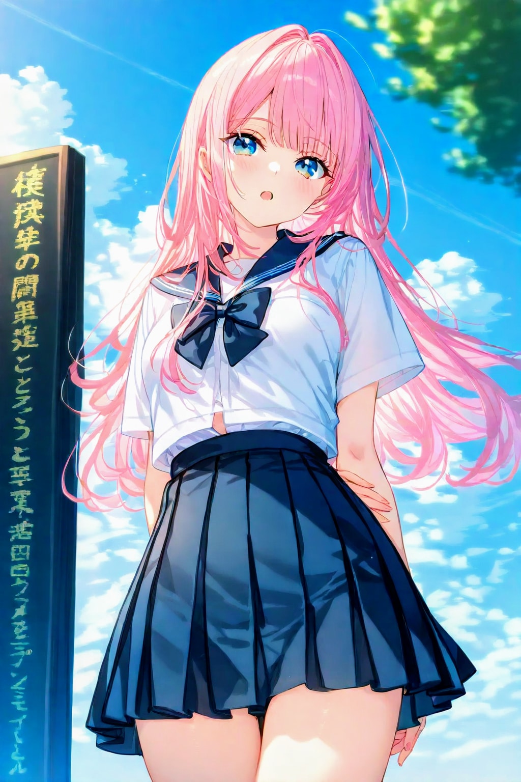 ピンク髪🩷ロングな、セーラーちゃん