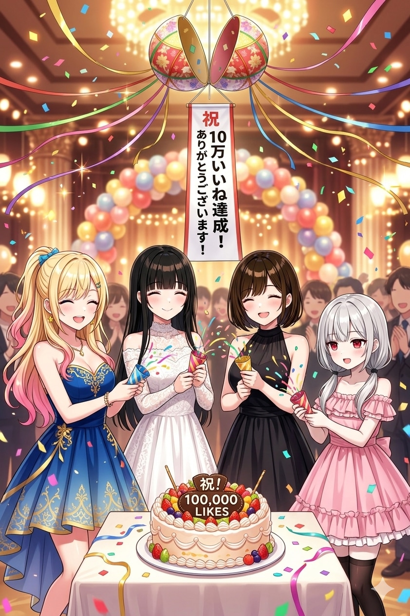 祝！100,000いいね達成！！ありがとうございます！🎉