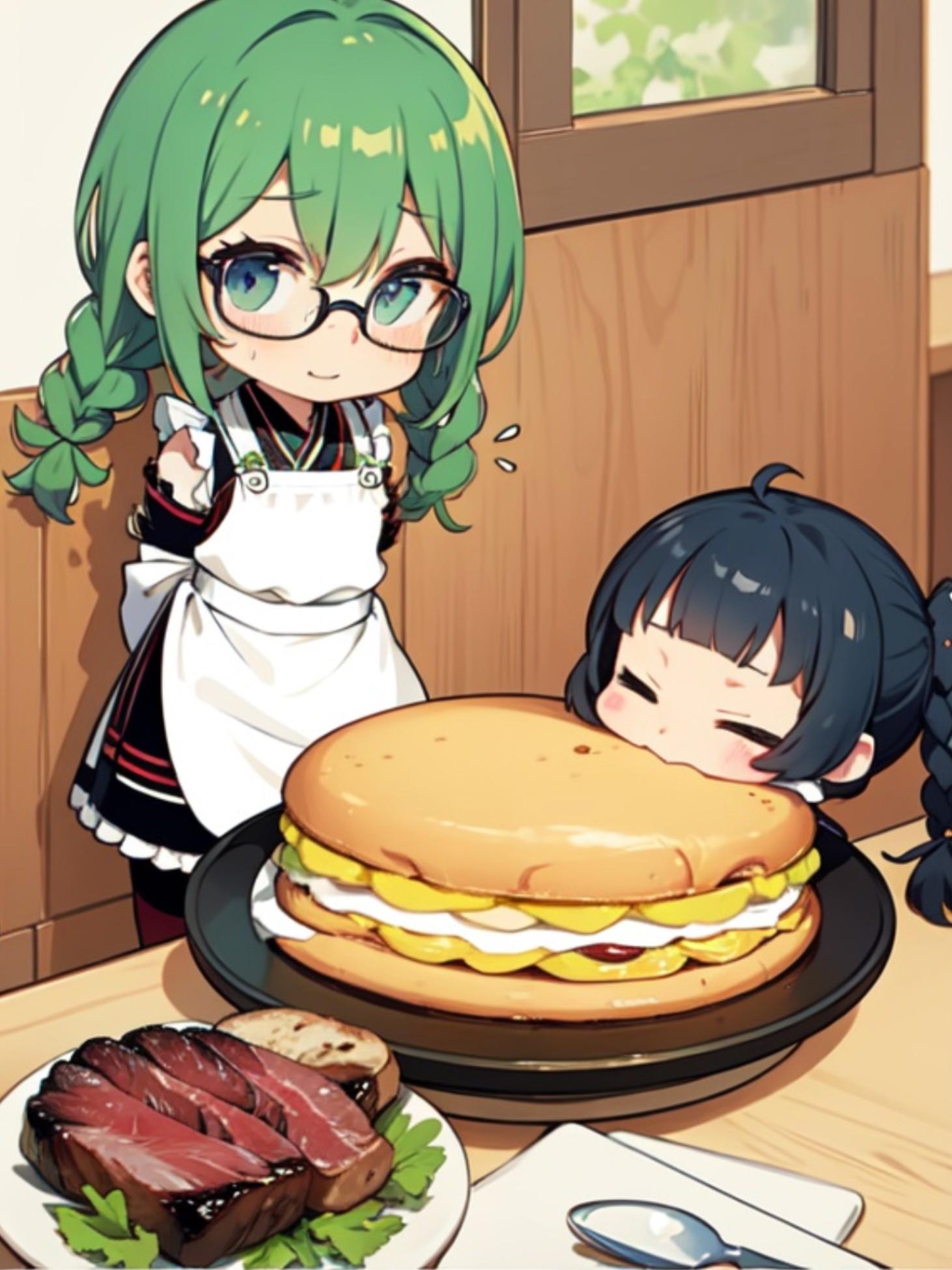 店員の緑髪ちゃん