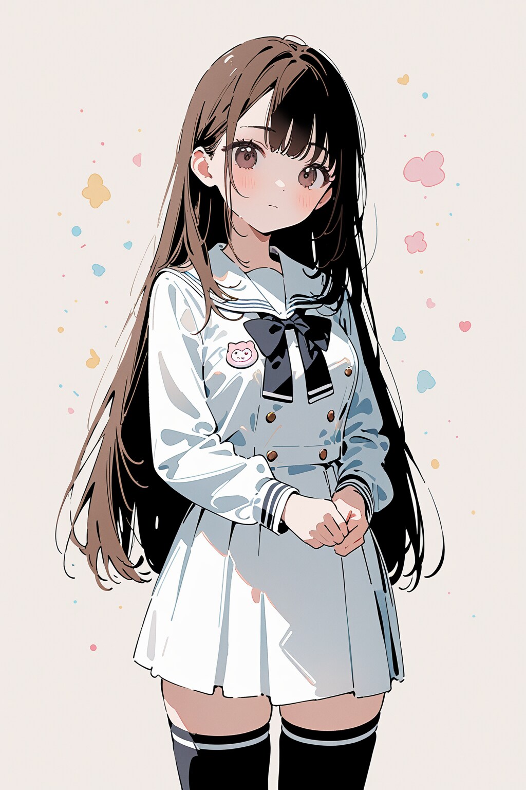 制服とニーハイ　詰め合わせ（２） | の人気AIイラスト・グラビア