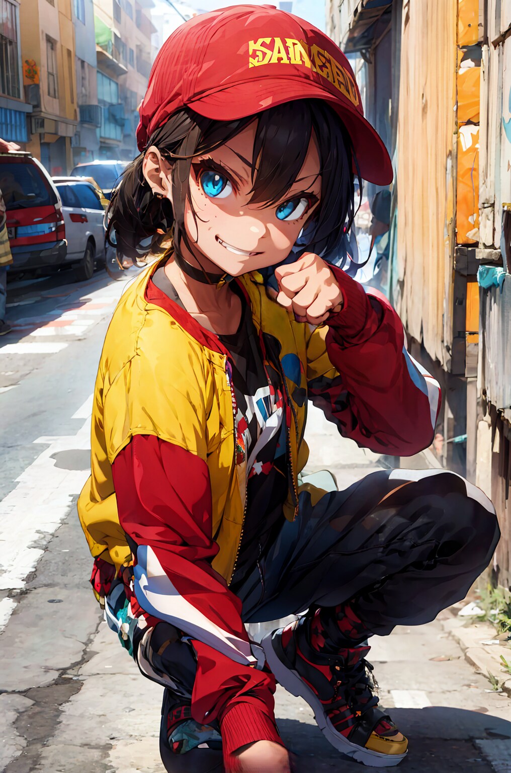 ヤンキー座りの悪ガキ