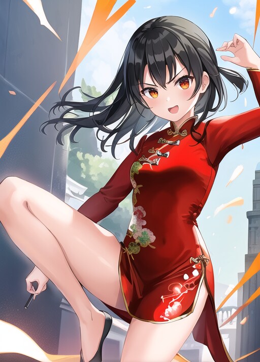 戦うチャイナ娘