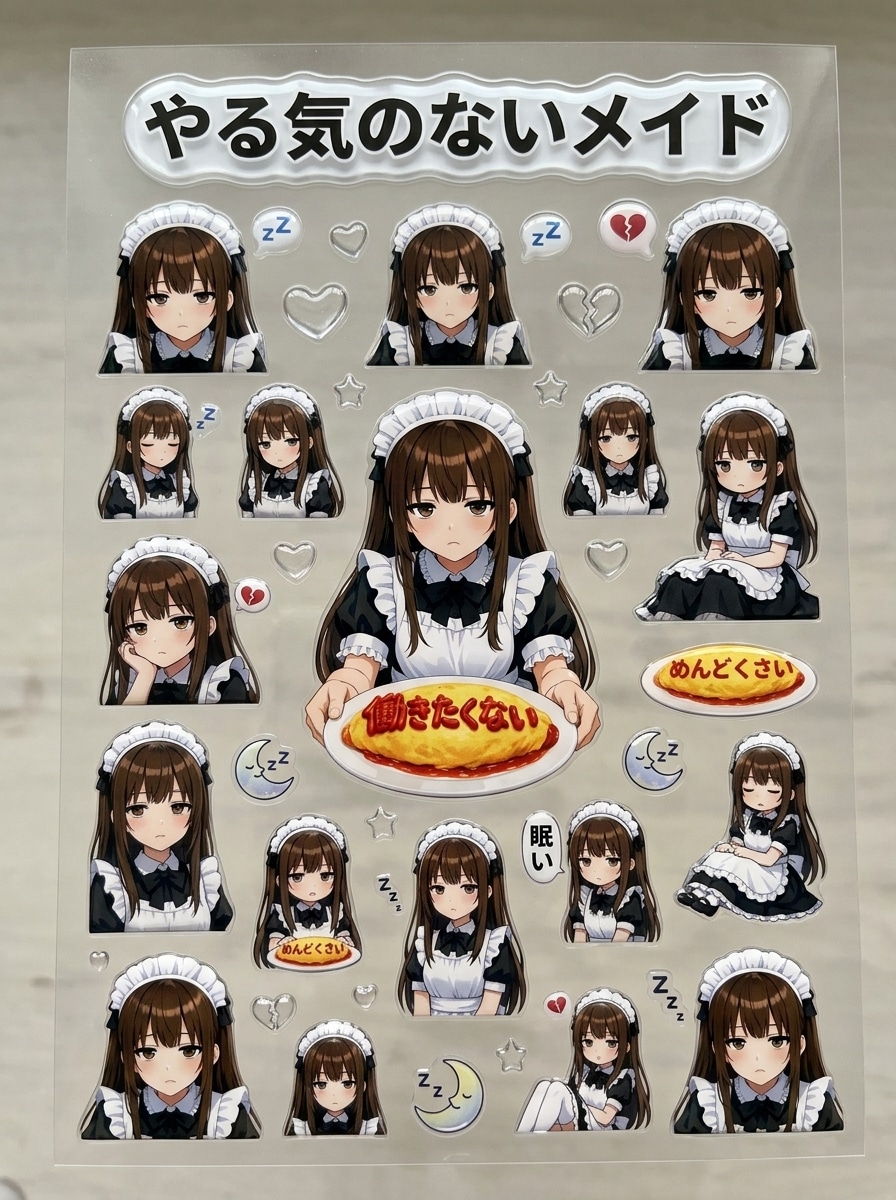 やる気の無いメイド | の人気AIイラスト・グラビア