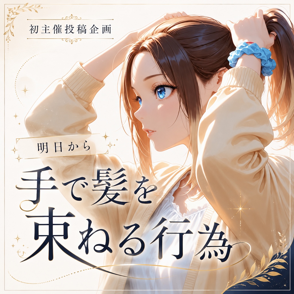 明日から「手で髪を束ねる行為」！✨
