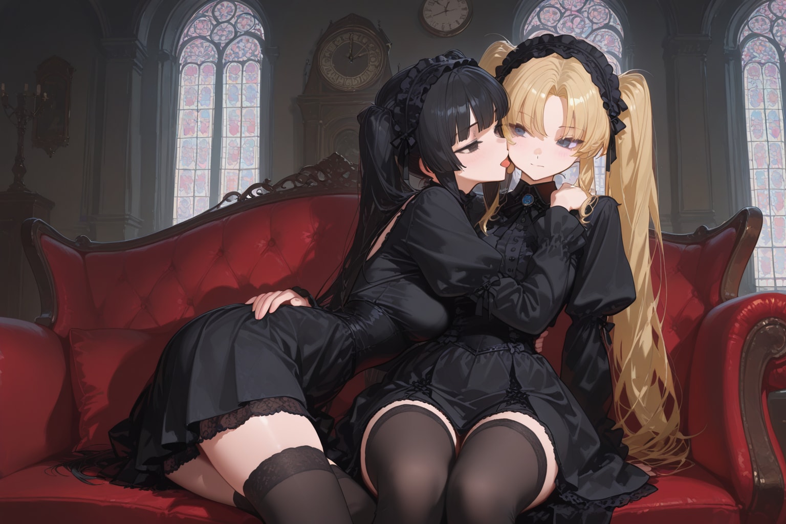 PEGASUSでゴスロリっぽい女の子達 | の人気AIイラスト・グラビア