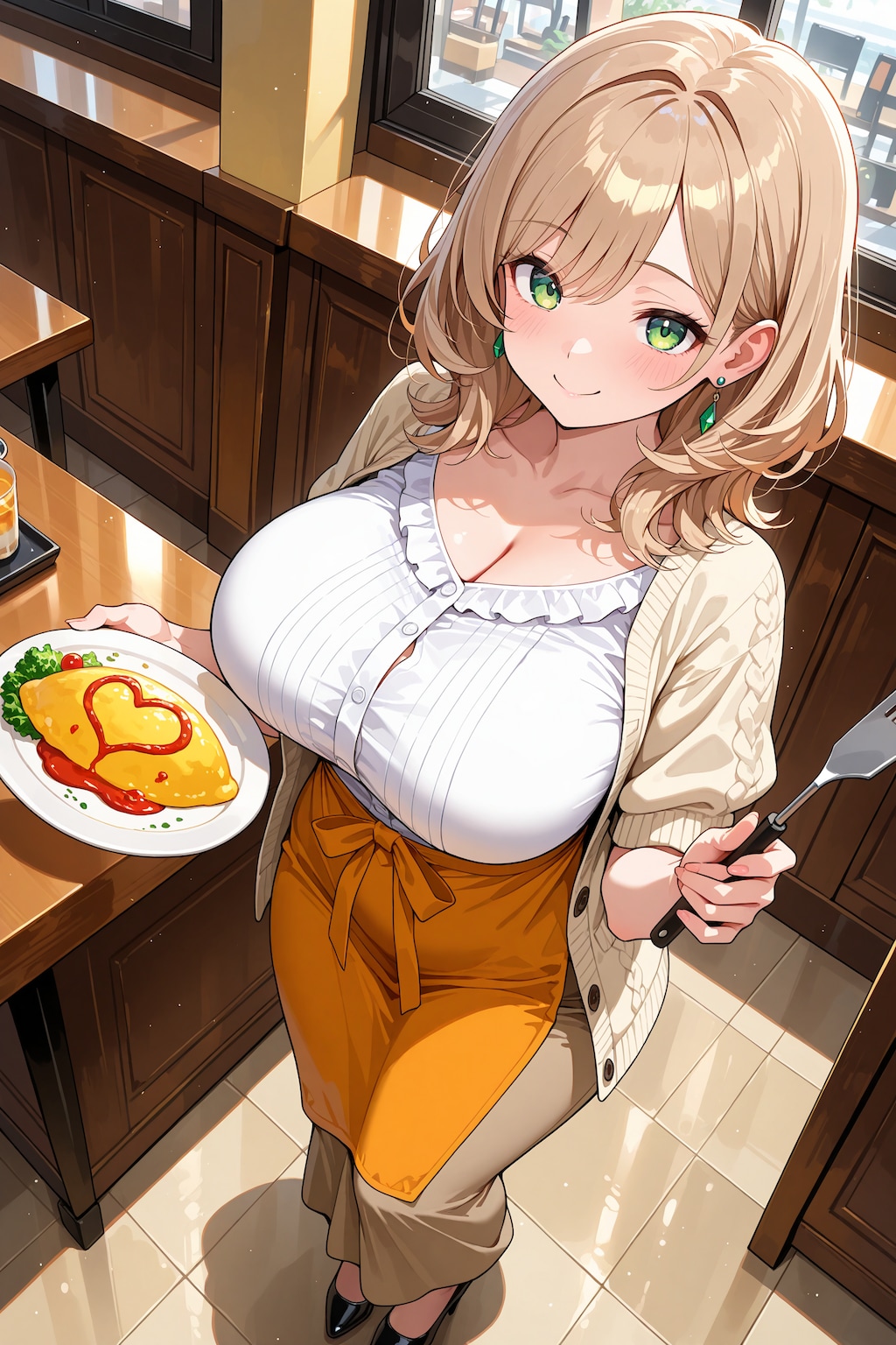 主力メニューのオムライス